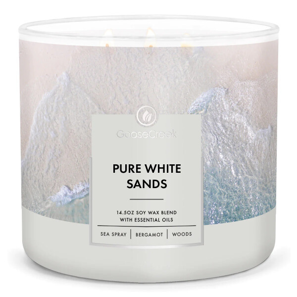 Pure White Sands 3-Docht-Kerze 411g