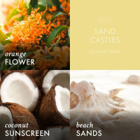 Sand Castles 3-Docht-Kerze 411g