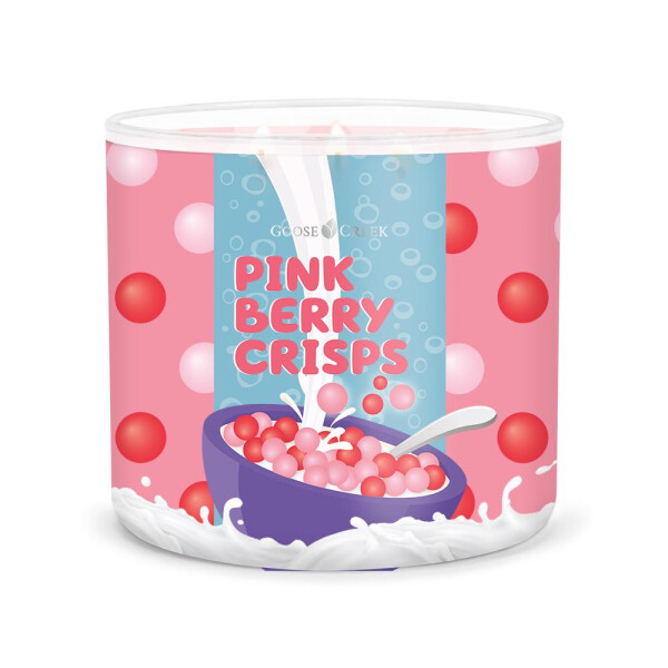 Pink Berry Crisps 3-Wick-Candle 411g