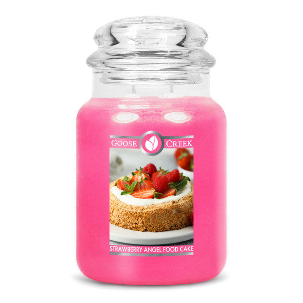 Strawberry Angel Food Cake 2-Wick-Candle 680g