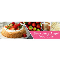 Strawberry Angel Food Cake 2-Wick-Candle 680g