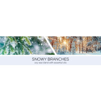 Snowy Branches 3-Docht-Kerze 411g