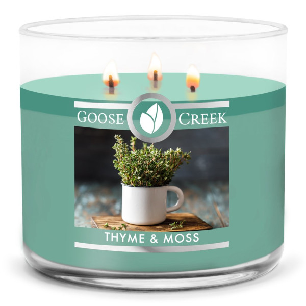 Thyme & Moss 3-Wick-Candle 411g