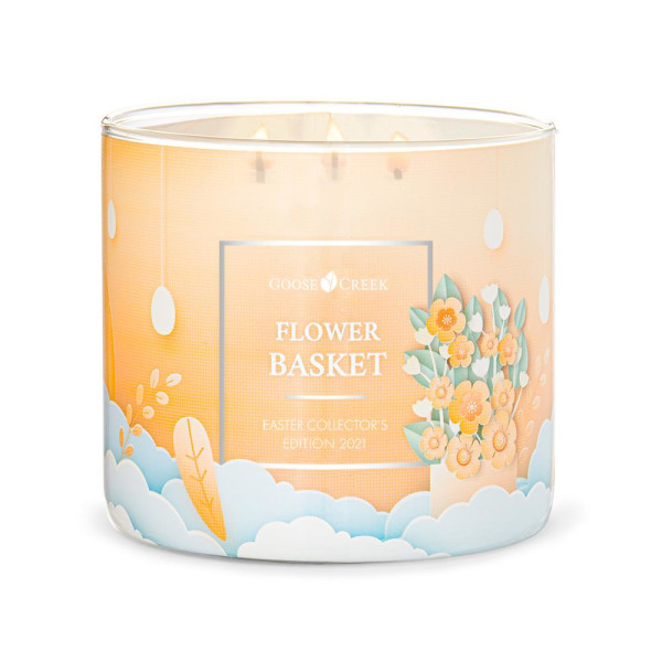 Flower Basket 3-Wick-Candle 411g