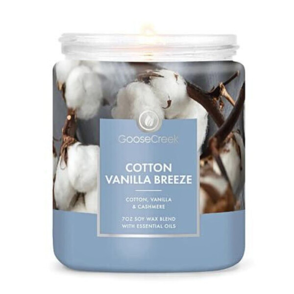 Cotton Vanilla Breeze 1-Docht-Kerze 198g