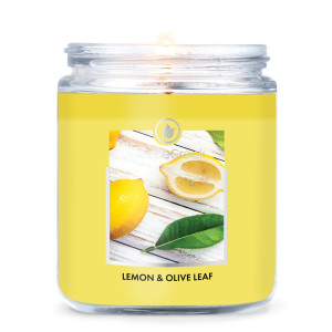 Lemon & Olive Leaf 1-Docht-Kerze 198g