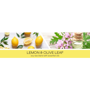 Lemon & Olive Leaf 1-Docht-Kerze 198g