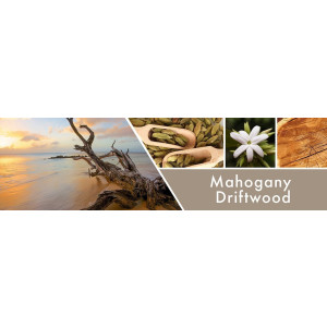 Mahogany Driftwood 3-Docht-Kerze 411g