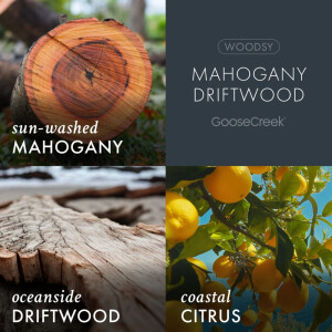 Mahogany Driftwood 3-Docht-Kerze 411g