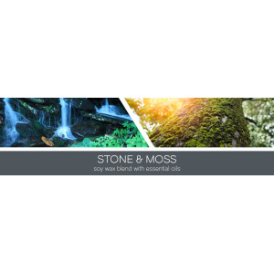 Stone &amp; Moss 3-Docht-Kerze 411g