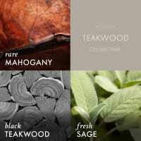 Teakwood 3-Docht-Kerze 411g