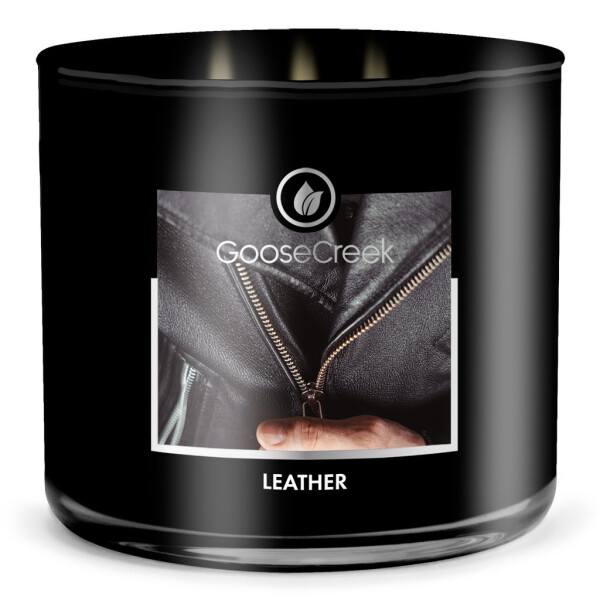 Leather 3-Wick-Candle 411g