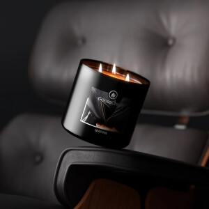 Leather 3-Wick-Candle 411g