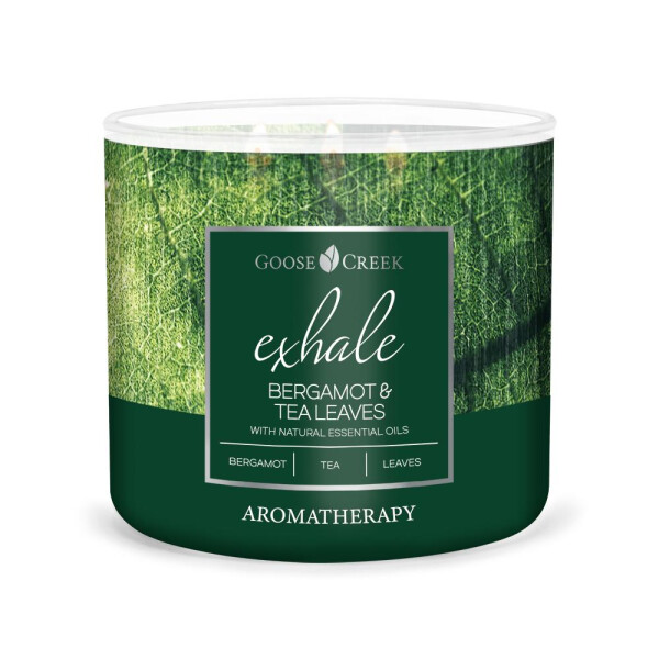 Bergamot & Tea Leaves - Exhale 3-Wick-Candle 411g