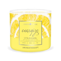 Citrus & Basil - Energize 3-Docht-Kerze 411g