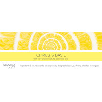 Citrus & Basil - Energize 3-Wick-Candle 411g
