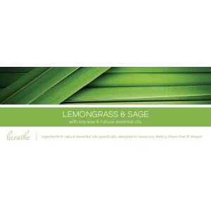 Lemongrass & Sage - Breathe 3-Docht-Kerze 411g