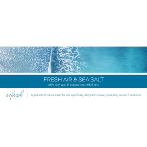 Fresh Air & Sea Salt - Refresh 3-Wick-Candle 411g