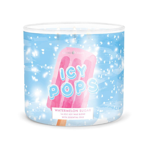 Watermelon Sugar - Icy Pops 3-Wick-Candle 411g