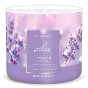 Lavender Sugar - Relax 3-Wick-Candle 411g