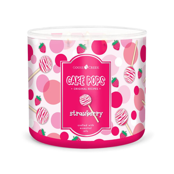 Strawberry Cake Pop 3-Docht-Kerze 411g