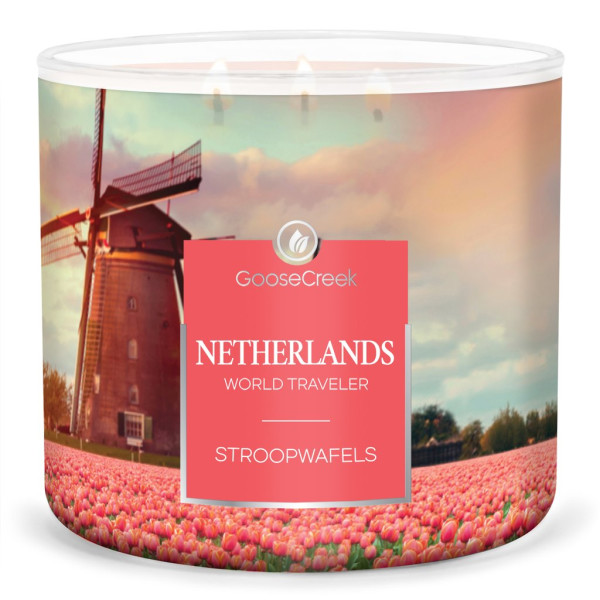 Stroopwafels - Netherlands 3-Docht-Kerze 411g