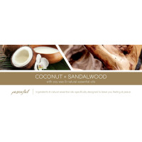 Coconut & Sandalwood - Awaken 3-Docht-Kerze 411g