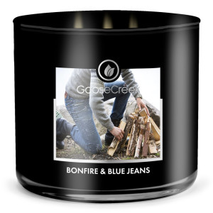 Bonfire & Blue Jeans - Mens Collection 3-Docht-Kerze 411g
