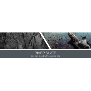 River Slate 3-Docht-Kerze 411g