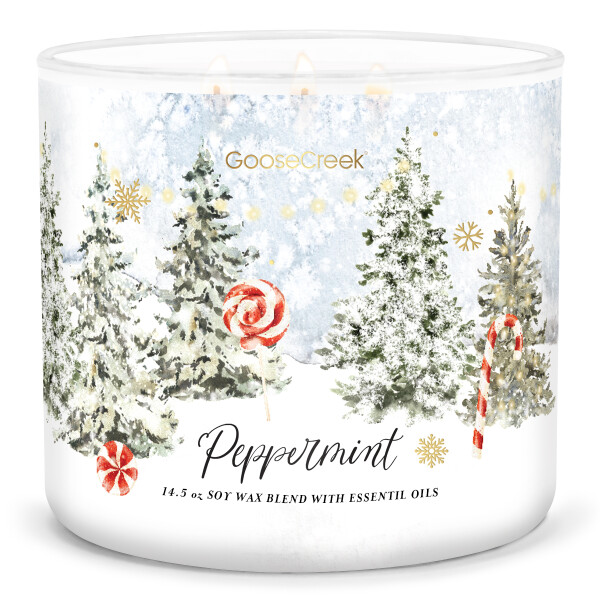 Peppermint 3-Wick-Candle 411g