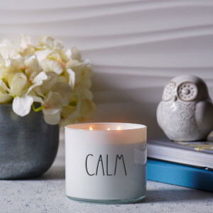 Vanilla & Rose Petals - CALM 3-Wick-Candle 411g