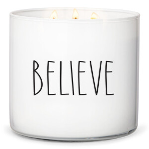Marshmallow Snowcream - BELIEVE 3-Docht-Kerze 411g