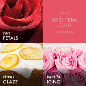 Rose Petal Icing 3-Wick-Candle 411g