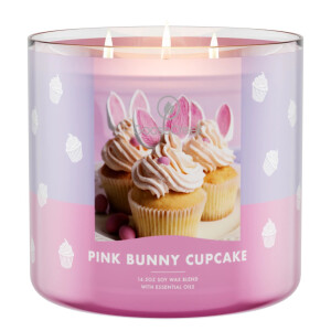 Pink Bunny Cupcake 3-Wick-Candle 411g