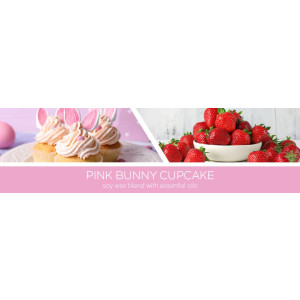 Pink Bunny Cupcake 3-Docht-Kerze 411g