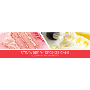 Strawberry Sponge Cake 1-Docht-Kerze 198g