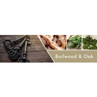 Burlwood & Oak 1-Docht-Kerze 198g