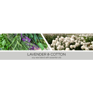 Lavender & Cotton - GROW 1-Wick-Candle 198g