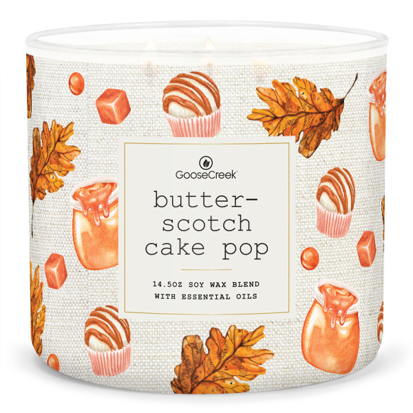 Butterscotch Cake Pop 3-Wick-Candle 411g