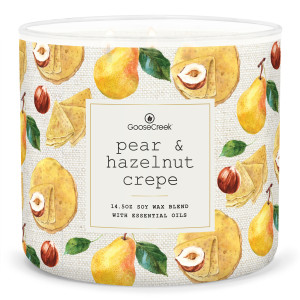 Pear & Hazelnut Crepe 3-Wick-Candle 411g