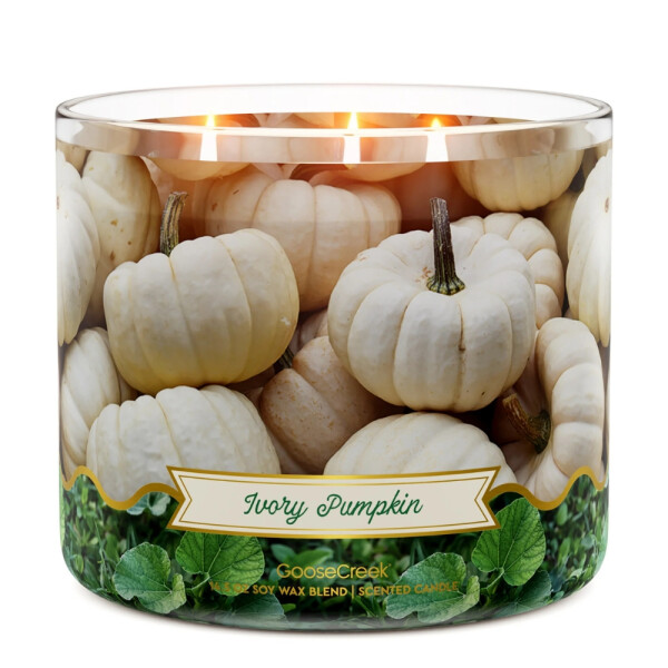 Ivory Pumpkin 3-Wick-Candle 411g