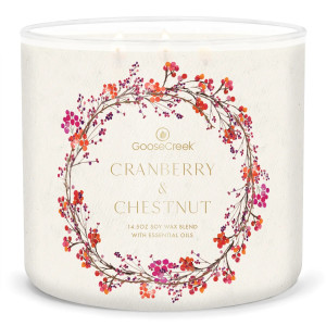 Cranberry & Chestnut 3-Docht-Kerze 411g