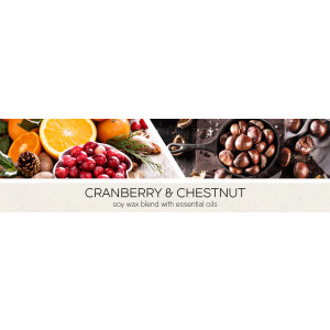 Cranberry & Chestnut 3-Wick-Candle 411g