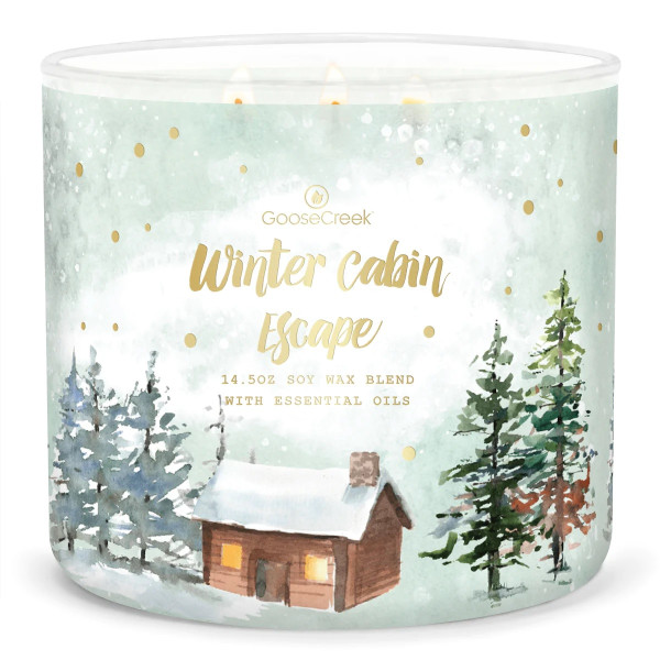 Winter Cabin Escape 3-Docht-Kerze 411g
