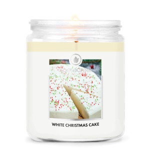 White Christmas Cake 1-Docht-Kerze 198g