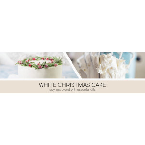 White Christmas Cake 1-Docht-Kerze 198g