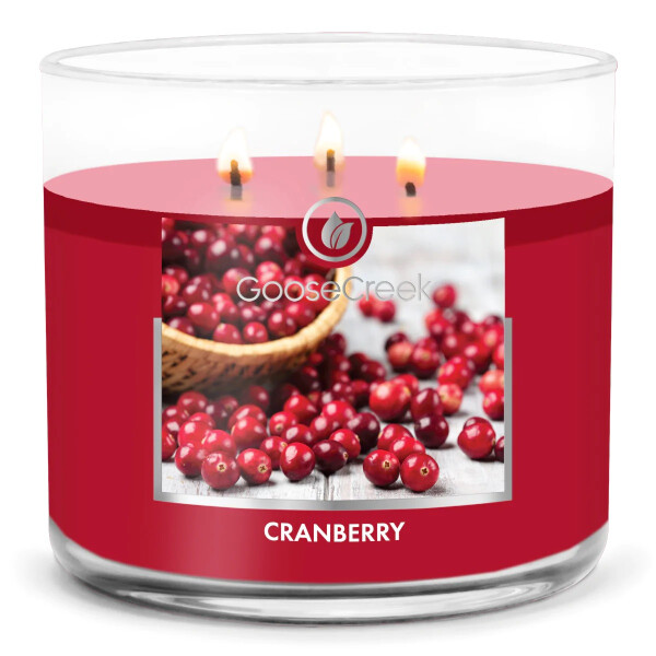 Cranberry 3-Docht-Kerze 411g
