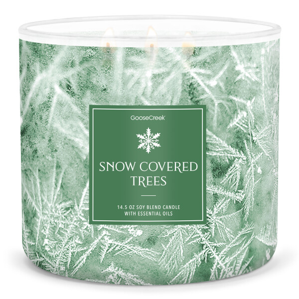Snow Covered Trees 3-Docht-Kerze 411g