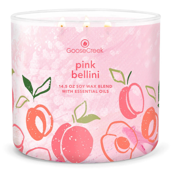 Pink Bellini 3-Docht-Kerze 411g