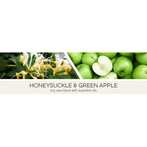 Honeysuckle &amp; Green Apple 3-Wick-Candle 411g